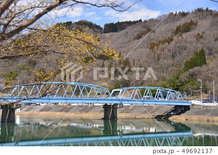 ろうかく湖に架かる新町橋 ろうかく湖に架かる新町橋 49692137