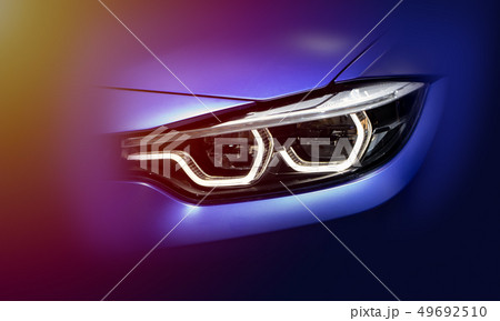 The Closeup Front Headlight car 49692510