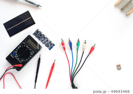 Multimeter digital with small electronic board . Multimeter digital with small electronic board . 49693466
