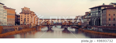 Florence Ponte Vecchio panorama Florence Ponte Vecchio panorama 49693732