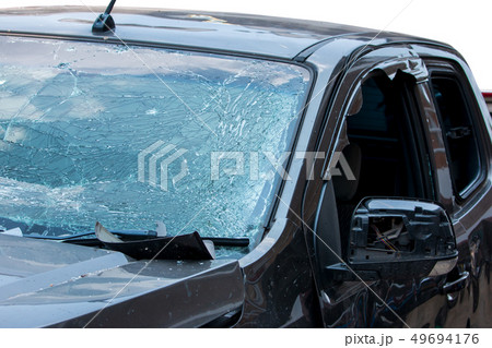 Car damage from accident Car damage from accident 49694176