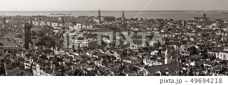 Venice skyline panorama viewed from above Venice skyline panorama viewed from above 49694218