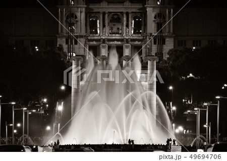 Magic fountain Placa Espanya in Barcelona 49694706