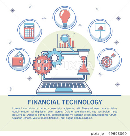Financial technology infographic 49698060