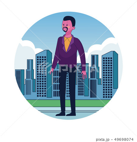 Businessman in the city Businessman in the city 49698074