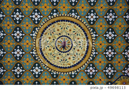 Colorful ceiling, Raj Vilas Palace Hotel, Jaipur 49698113