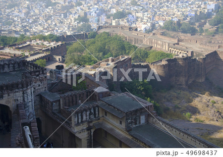 Inner wall of Mehrangarh or Mehran Fort, Jodhpur 49698437