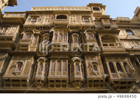 Decorative outer view, Patwon Ki Haveli, Jaisalmer 49698450