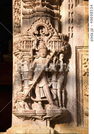 Beautifully carved idols, Jain Temple, Jaisalmer Beautifully carved idols, Jain Temple, Jaisalmer 49698534