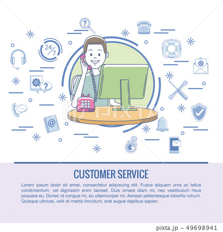 Customer service infographic 49698941