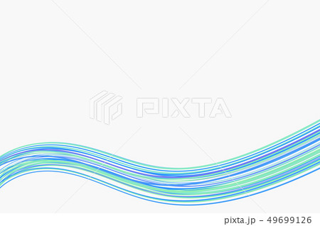 夏らしい色の背景用ラインイメージ のイラスト素材