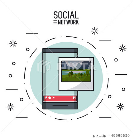 Social network on smartphone 49699630