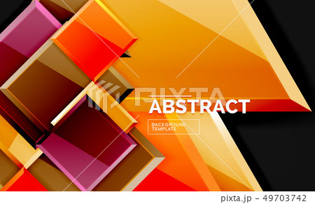 Squares and triangles geometrical background Squares and triangles geometrical background 49703742