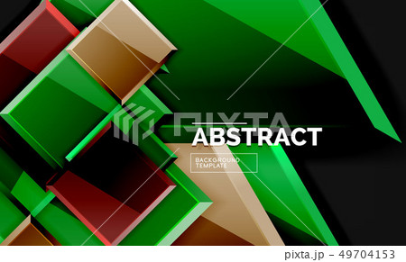 Glossy squares and triangles geometric backgrounds 49704153