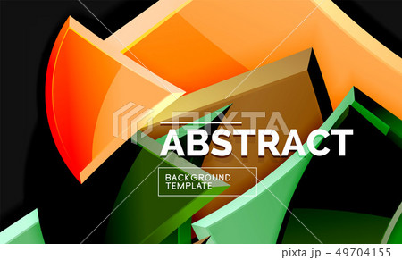 Glossy mosaic style geometric shapes - squares and Glossy mosaic style geometric shapes - squares and 49704155