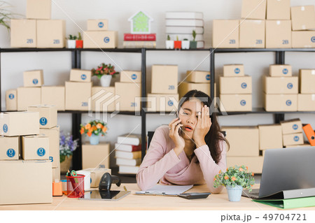 Asian business lady at office Asian business lady at office 49704721