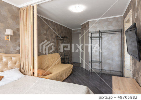 The interior of a small room living room in the The interior of a small room living room in the 49705882