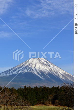 朝霧高原 からの富士山の夕景 朝霧高原 からの富士山の夕景 49709988