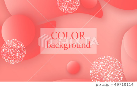 Coral color abstract background. Vector. 49710114