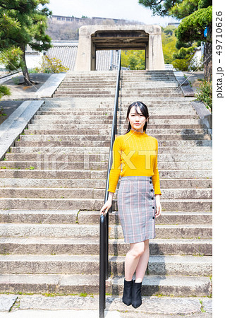 女子旅 尾道 路地 石段 女子旅 尾道 路地 石段 49710626