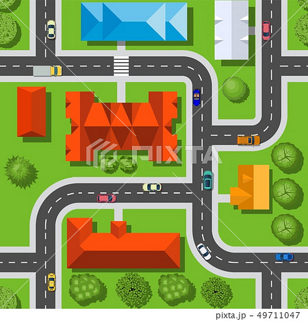 Seamless repeating urban pattern. Seamless repeating urban pattern. 49711047