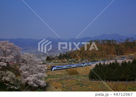勝沼　中央線　桜　E353系 49712067