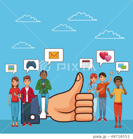 Smartphone and social network Smartphone and social network 49716551