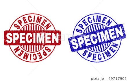 Grunge SPECIMEN Textured Round Stamps 49717905