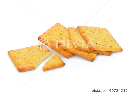 seaweed biscuits isolated on white background seaweed biscuits isolated on white background 49724255