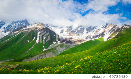 Caucasus mountains in Georgia, Svaneti 49726480