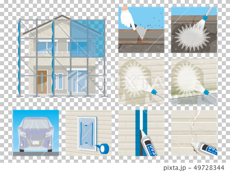 Exterior wall painting series Various symptoms Repair construction Exterior wall painting series Various symptoms Repair construction 49728344