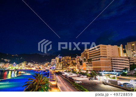 （静岡県）熱海サンビーチ・ライトアップ 49728859