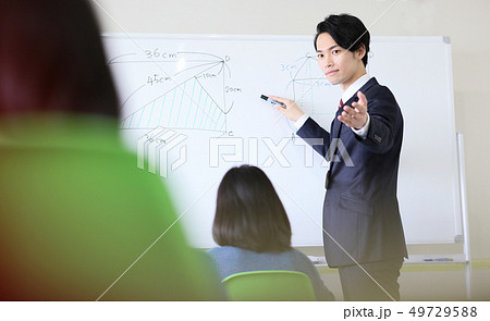 学習塾（ホワイトボード） 49729588