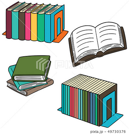 vector set of book 49730376