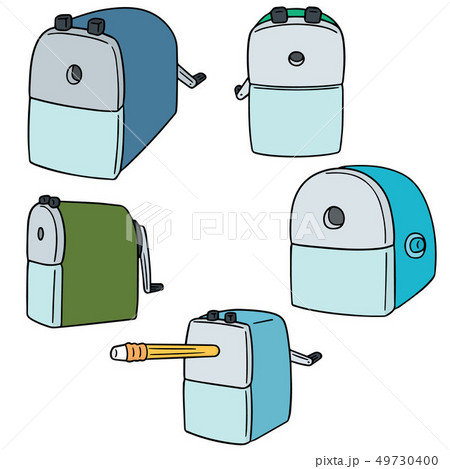 vector set of pencil sharpener 49730400