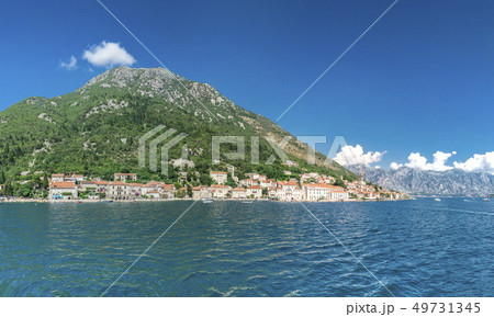 Panoramic view of Perast, Montenegro Panoramic view of Perast, Montenegro 49731345
