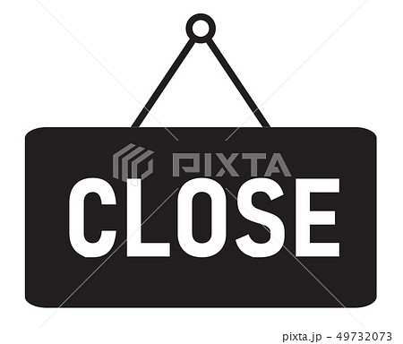 close sign icon on white background. flat style.  49732073