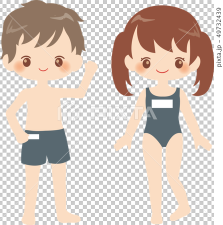 泳裝兒童學校泳裝 49732439