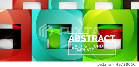 Background with color squares composition, modern 49738056
