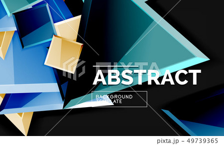 Squares and triangles geometrical background Squares and triangles geometrical background 49739365