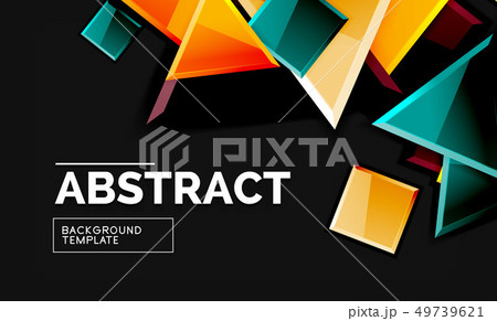 Shiny style geometric background 49739621