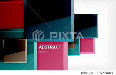 Square geometrical background Square geometrical background 49739864