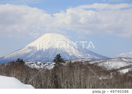 中山峠から見る羊蹄山の山頂あたり 49740386