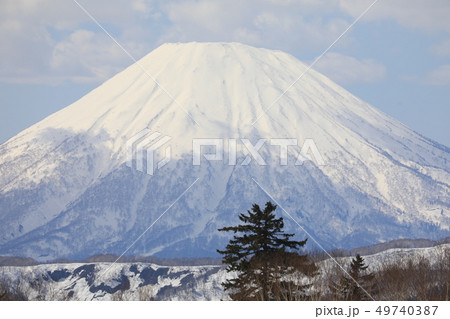 中山峠から見る羊蹄山の山頂あたり 49740387