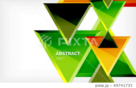 Triangles repetiton geometric abstract background, 49741735