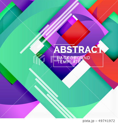 Color square composition with text. Geometric Color square composition with text. Geometric 49741972