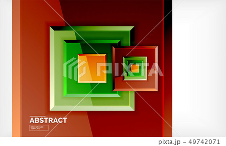 Geometric abstract background, modern square 49742071