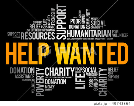 Help Wanted word cloud collage Help Wanted word cloud collage 49743364