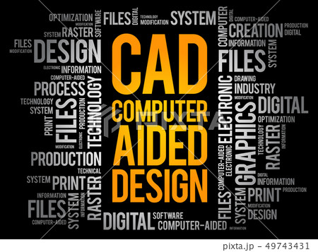 Cad Computer Aided Designのイラスト素材