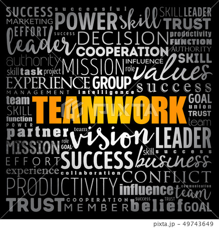 TEAMWORK word cloud collage 49743649